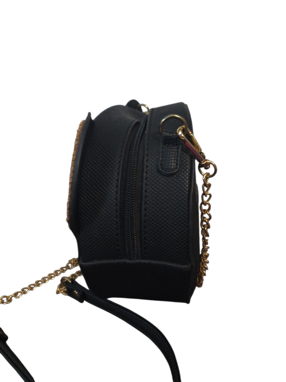 EUC Black & Brown Bear Face Novelty Crossbody Bag - Picture 6 of 9